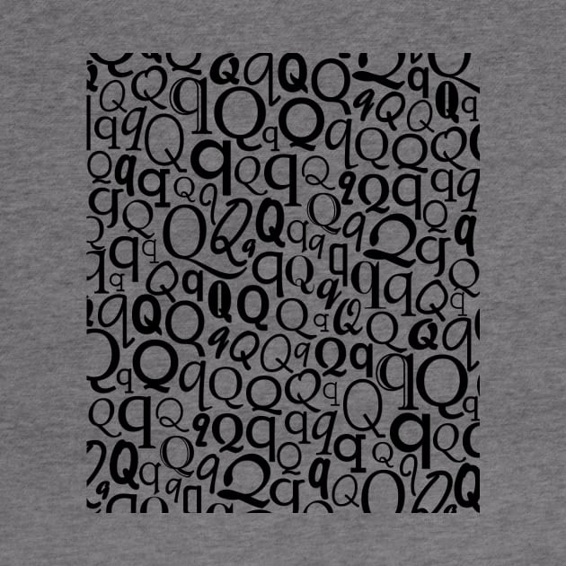 Q - Typography (Black) by gillianembers